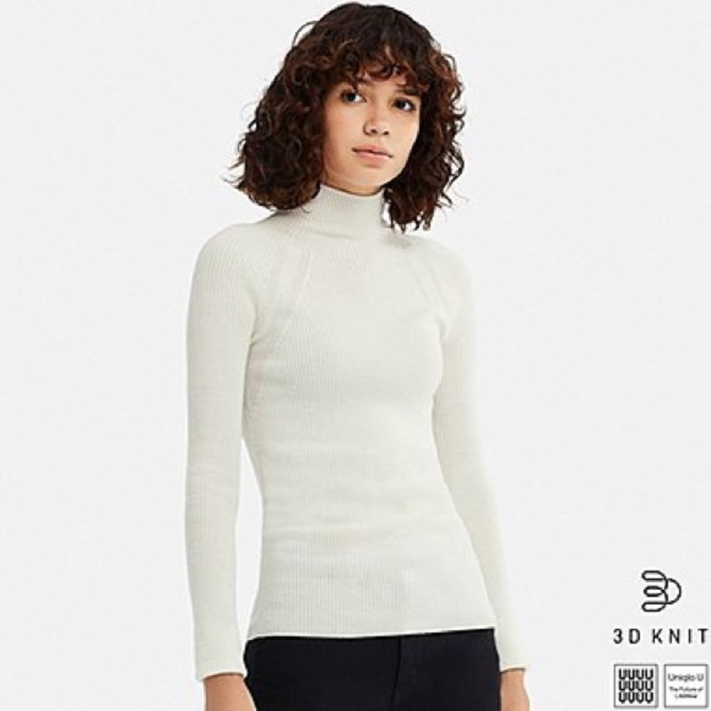 Uniqlo U 3D extra fine merino ribbed sweater